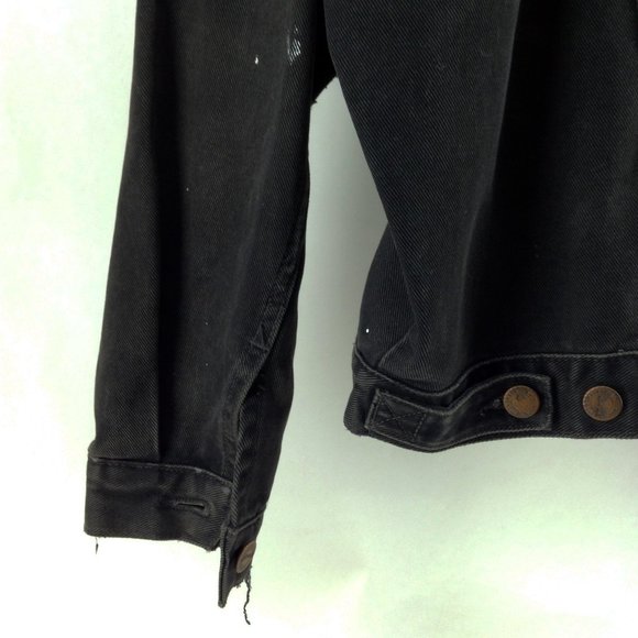 COPY - Wrangler - Well-Loved Denim Jacket - Black - Large - Picture 6 of 10